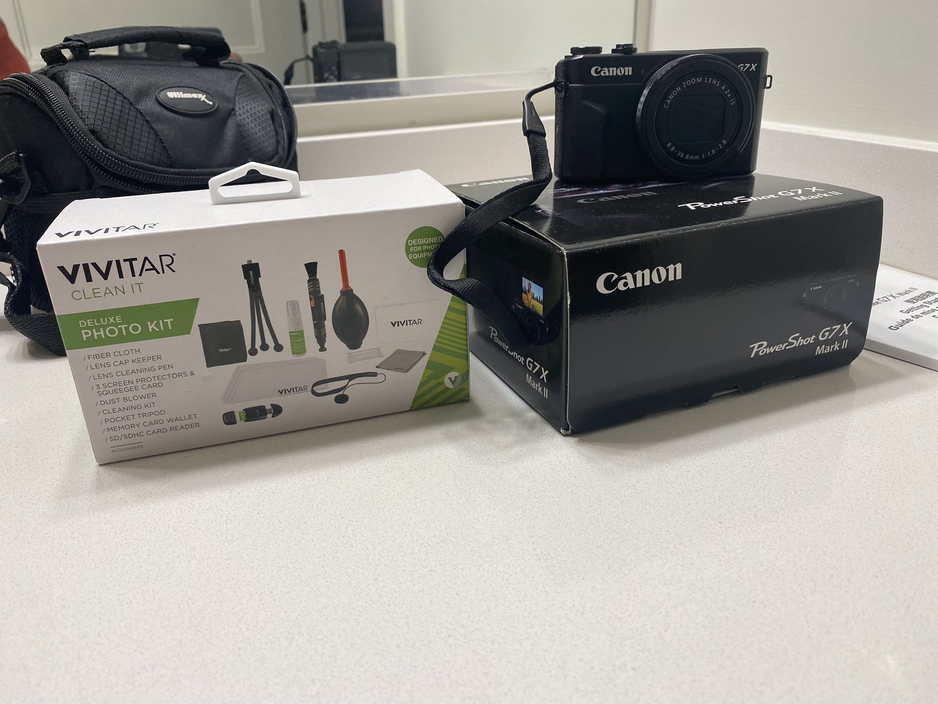 Canon PowerShot G7 X Mark II Digital Camera + Pixi-Basic Accessory Kit