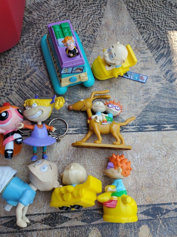 90's Rugrats Power Puff Girls Vintage Toy Lot #110 Red