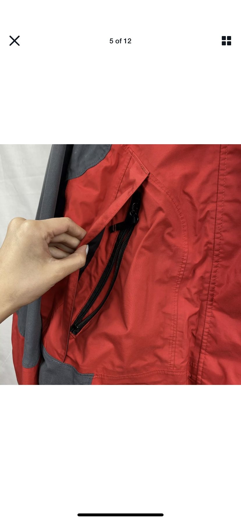 Columbia Sportswear Company Omni Tech Waterproof Breathable Red Jacket Sz.Large
