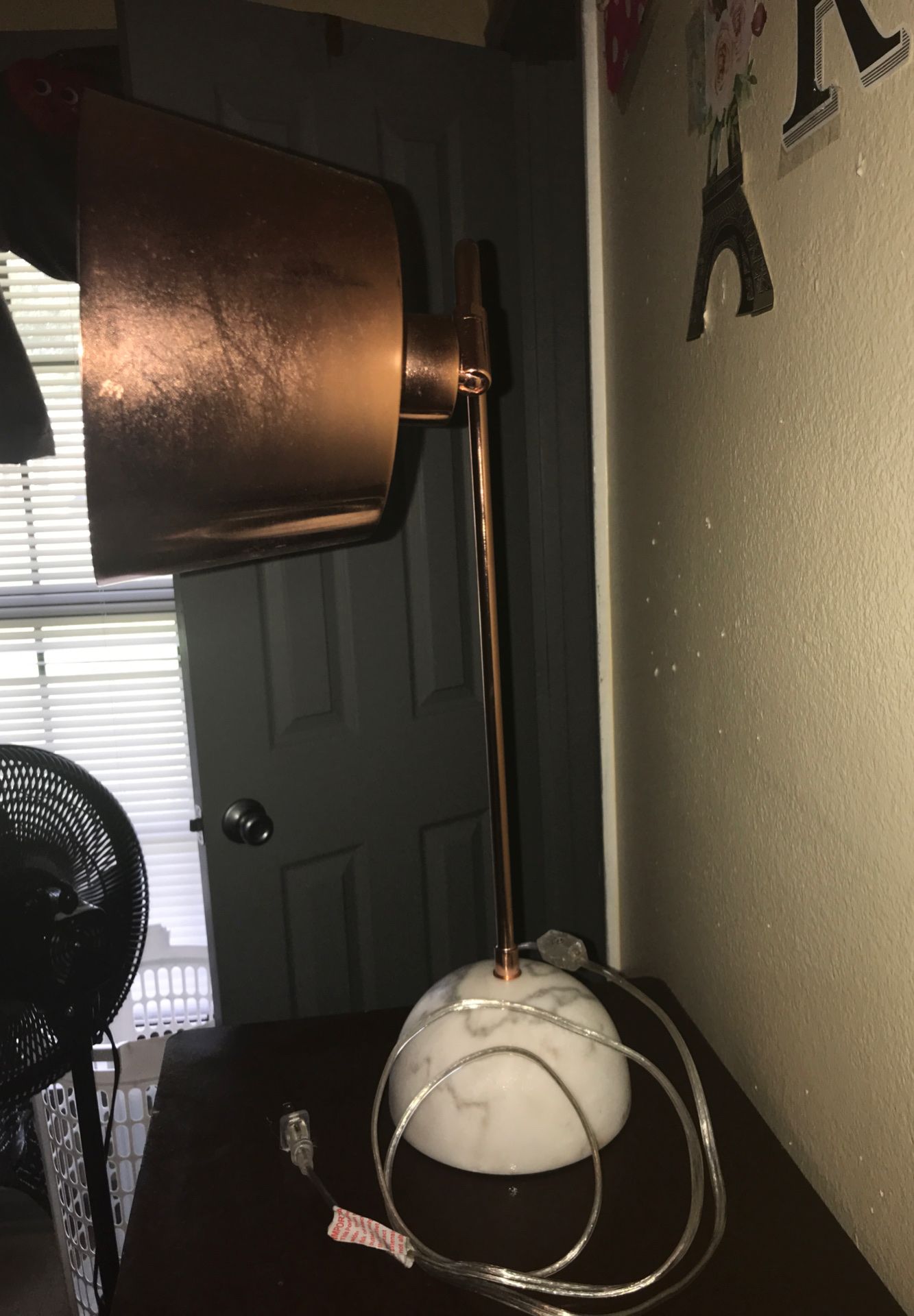 A modern desk lamp