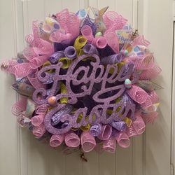 18’ Easter Deco Mesh Wreath  Thumbnail