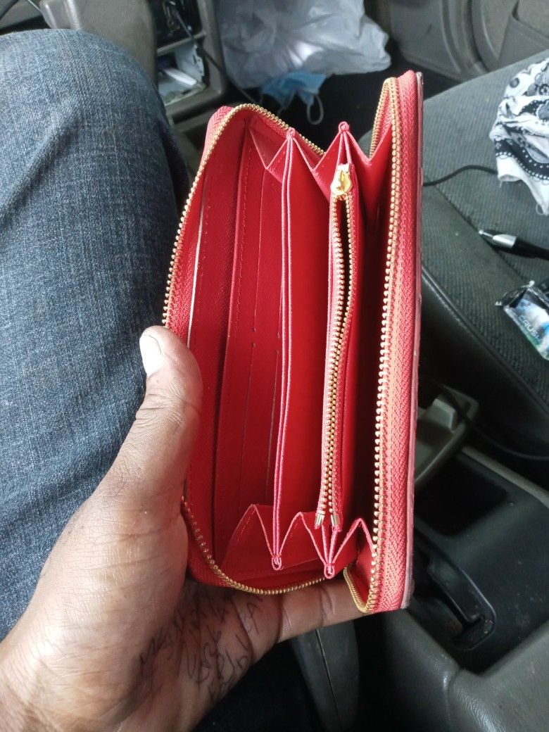 Louis Vuitton X Supreme Brazza Wallet EPI Red