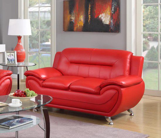 Do not delay your needs!!!Enna Red Loveseat. Next Day Delivery 🚛

