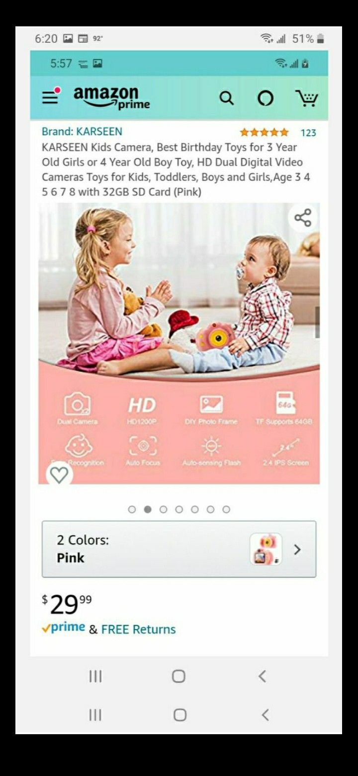 HD digital camera for kids.