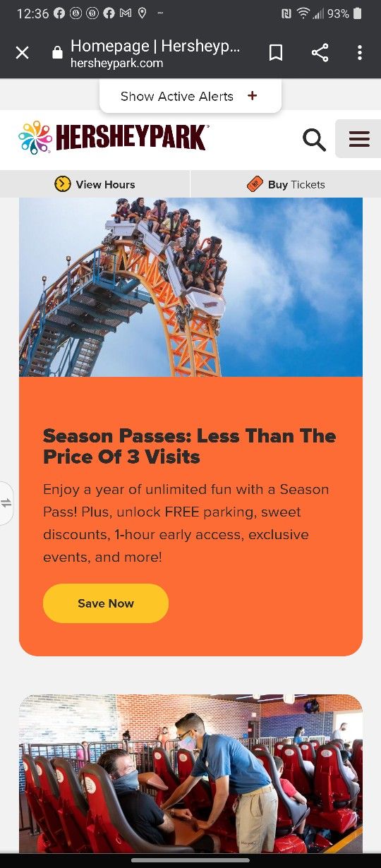 5 Hershey Park Tickets