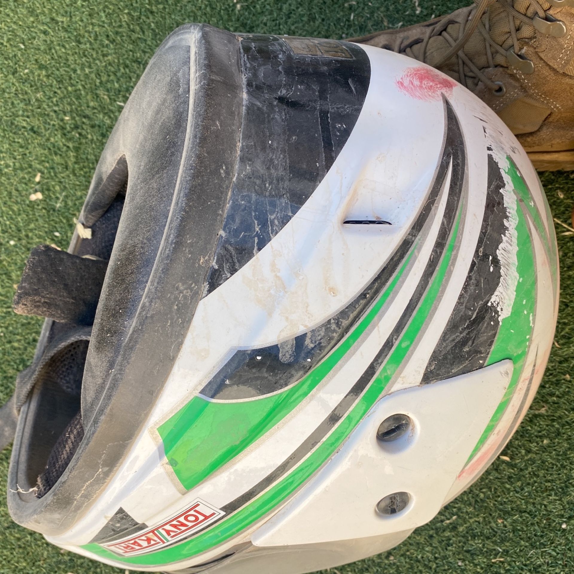 Tony kart go kart helmet