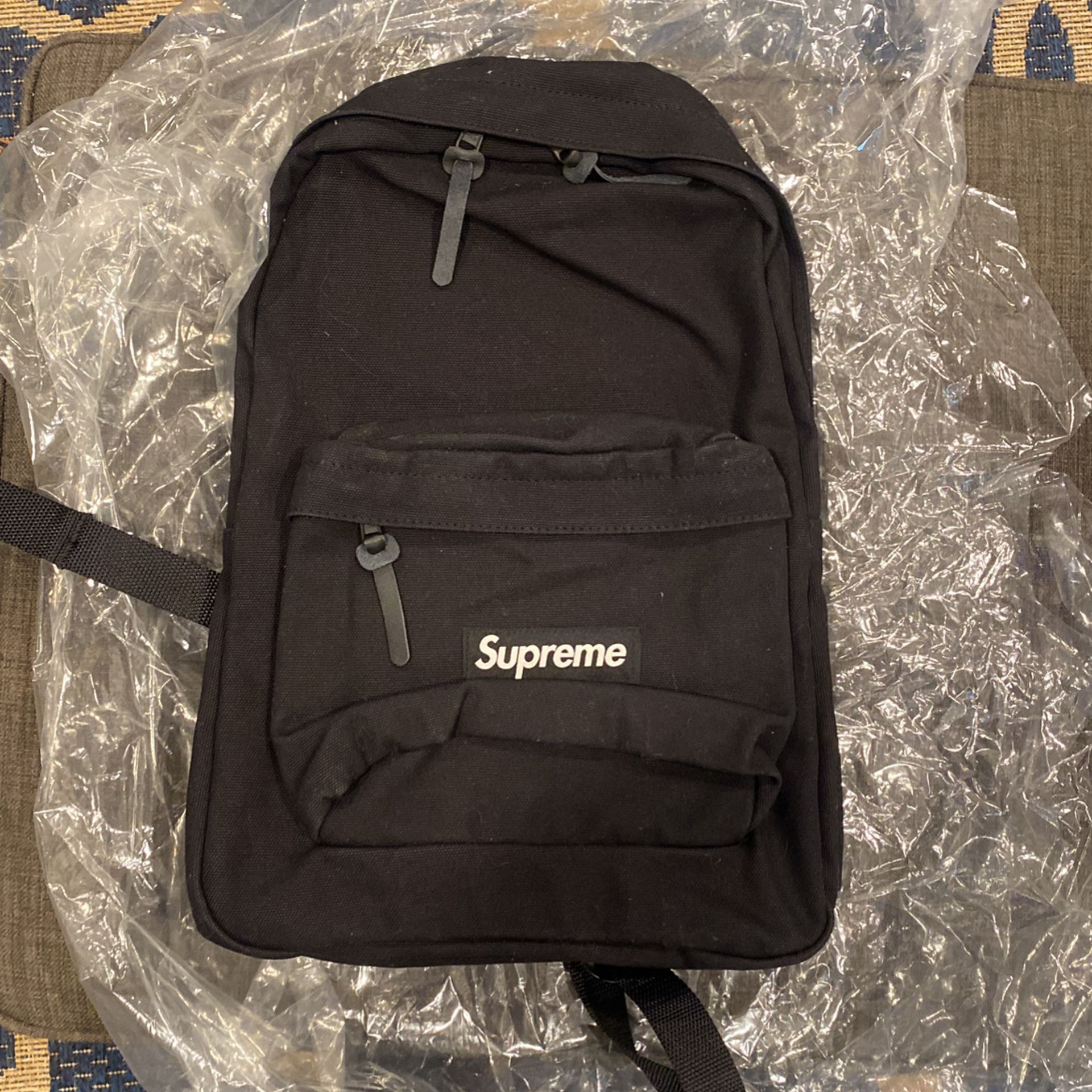 Supreme Black Backpack 