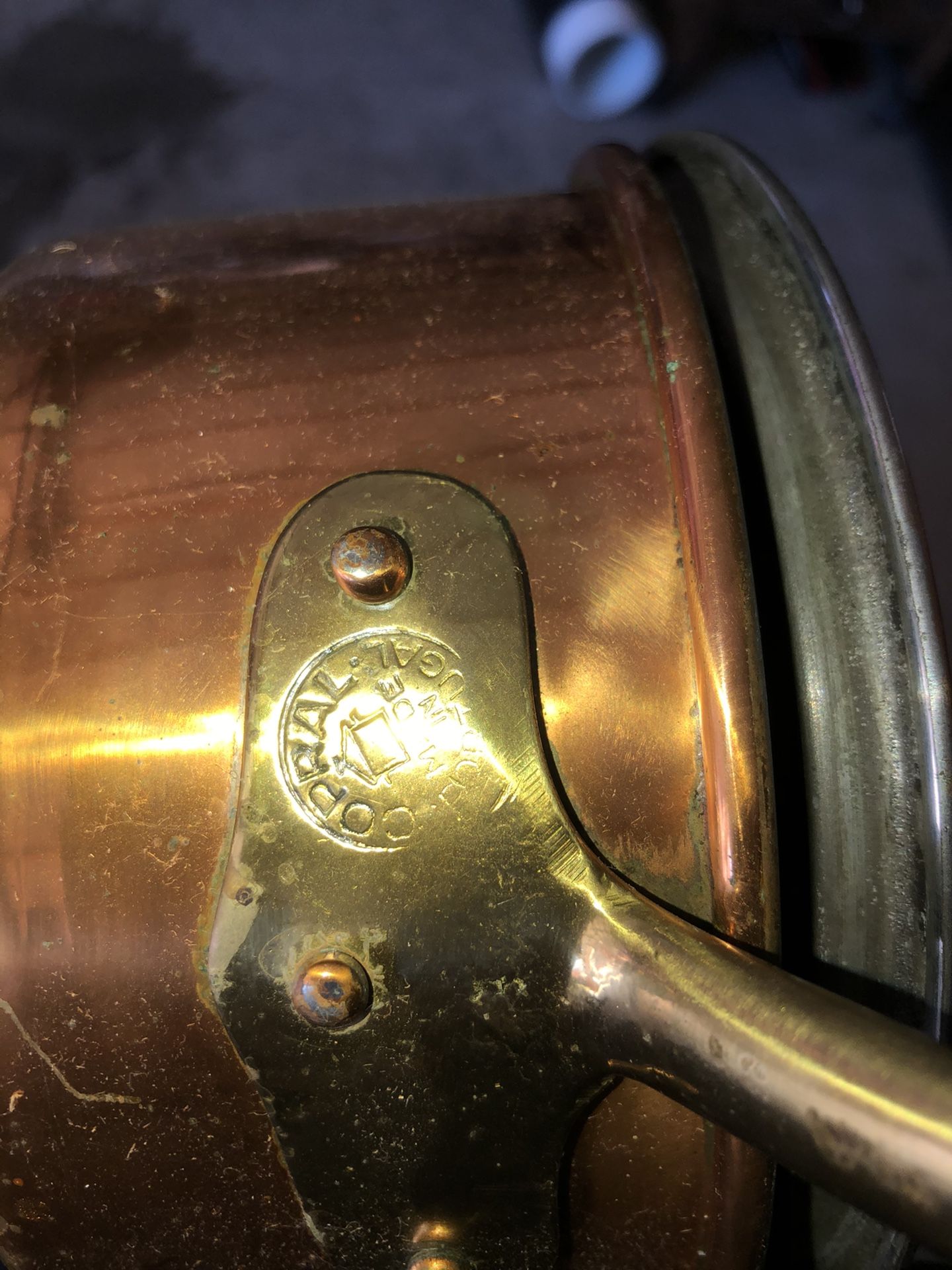 Copper plated pan