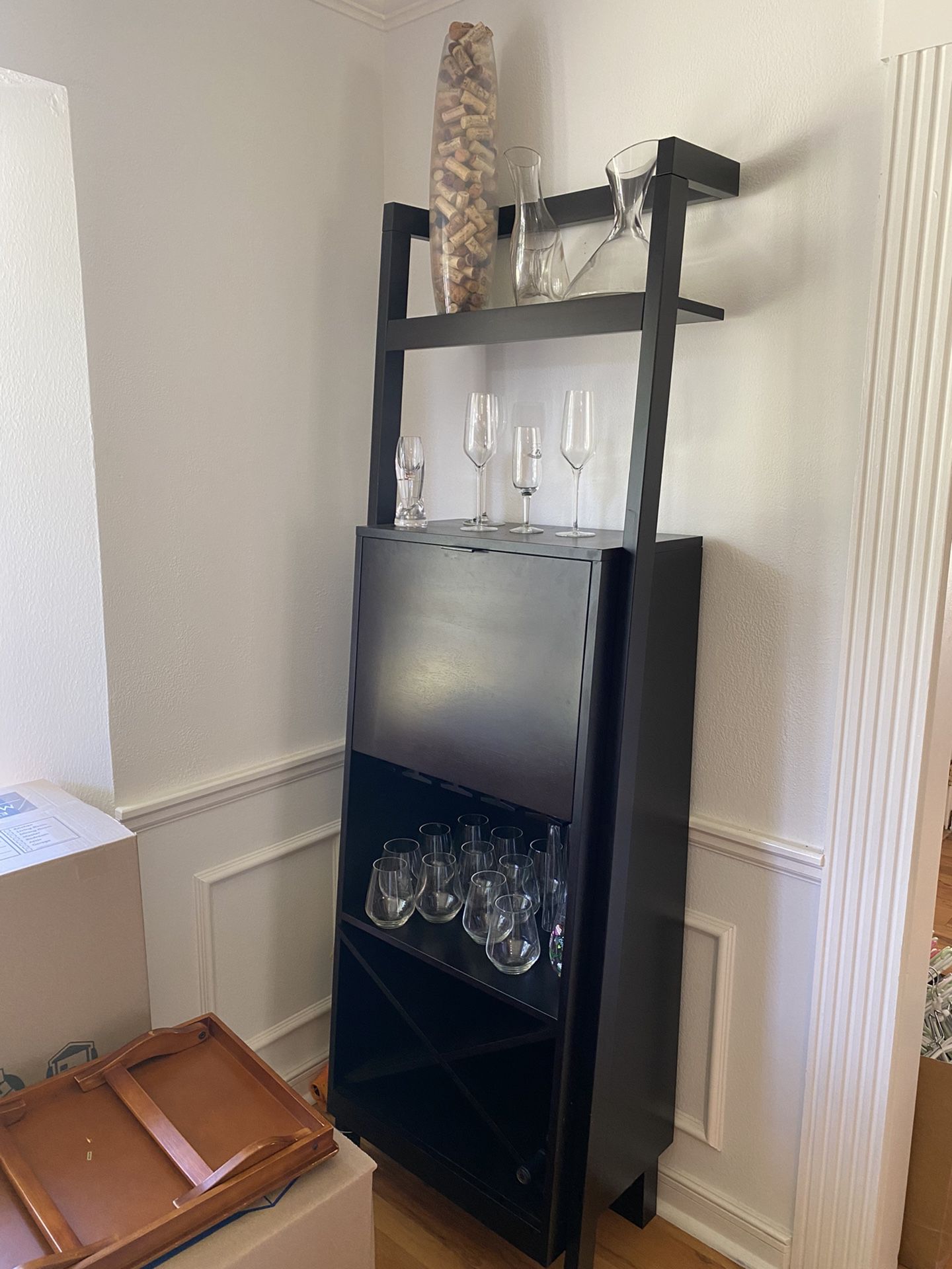 Crate And Barrel wine and beverage Stand