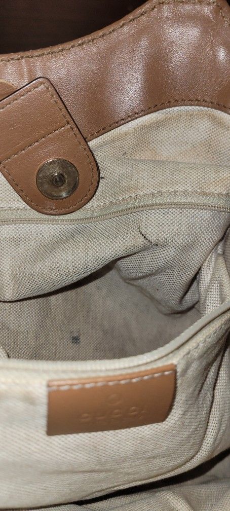 Vintage Denim Gucci Tote And Matching Hat