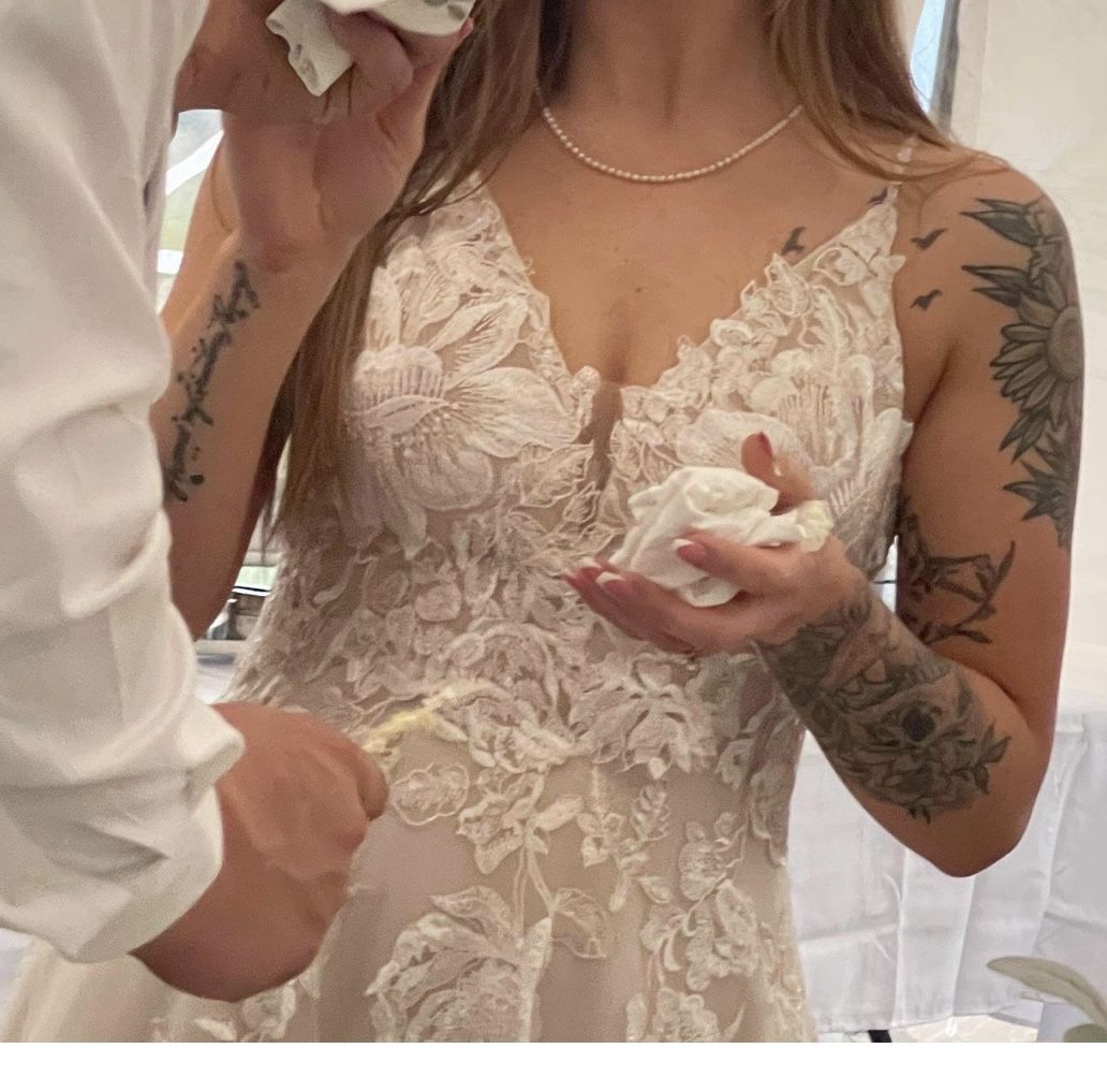 Beautiful Champagne Wedding Dress
