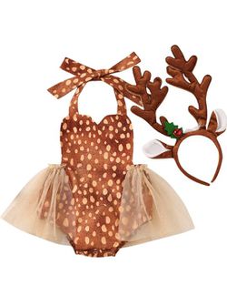 Baby Girl Deer Outfit  Thumbnail