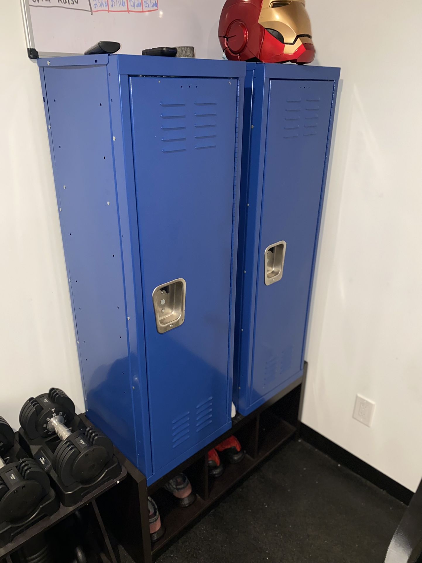 Home Gym Dual Locker Furniture Piece