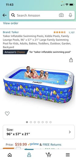 Inflatable Pool  Brand new In Box  $40 Thumbnail