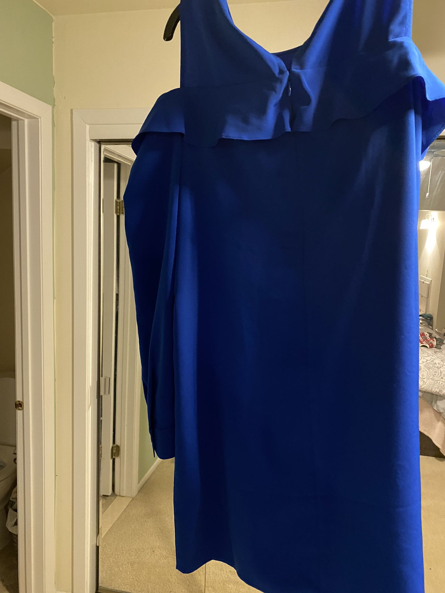 Express Blue Cold Shoulder dress