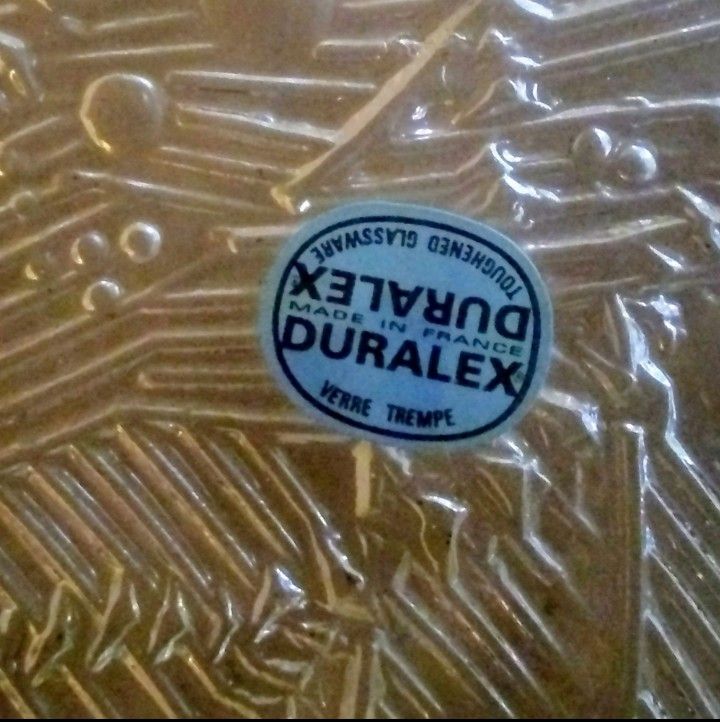 Vintage Glass Christmas Platters by Saint-Gobain with Original Boxes - Duralex Toughened Glassware