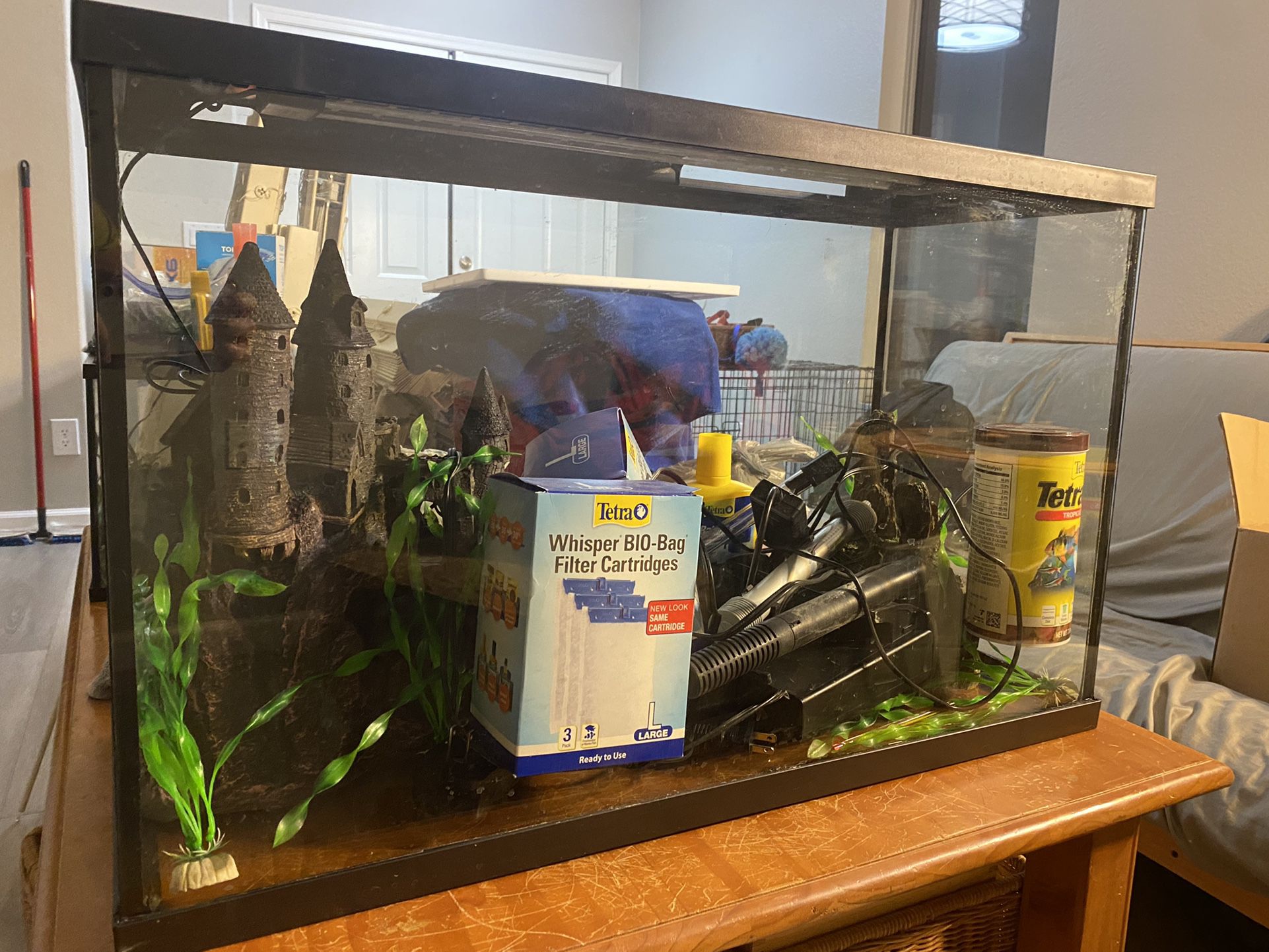 29 Gallon Fish tank with other items