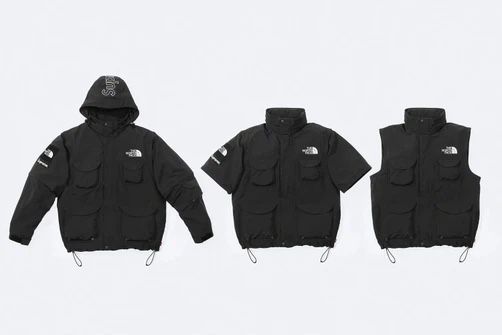 three in one Brand New Supreme The North Face Trekking convertible Jacket sz.L