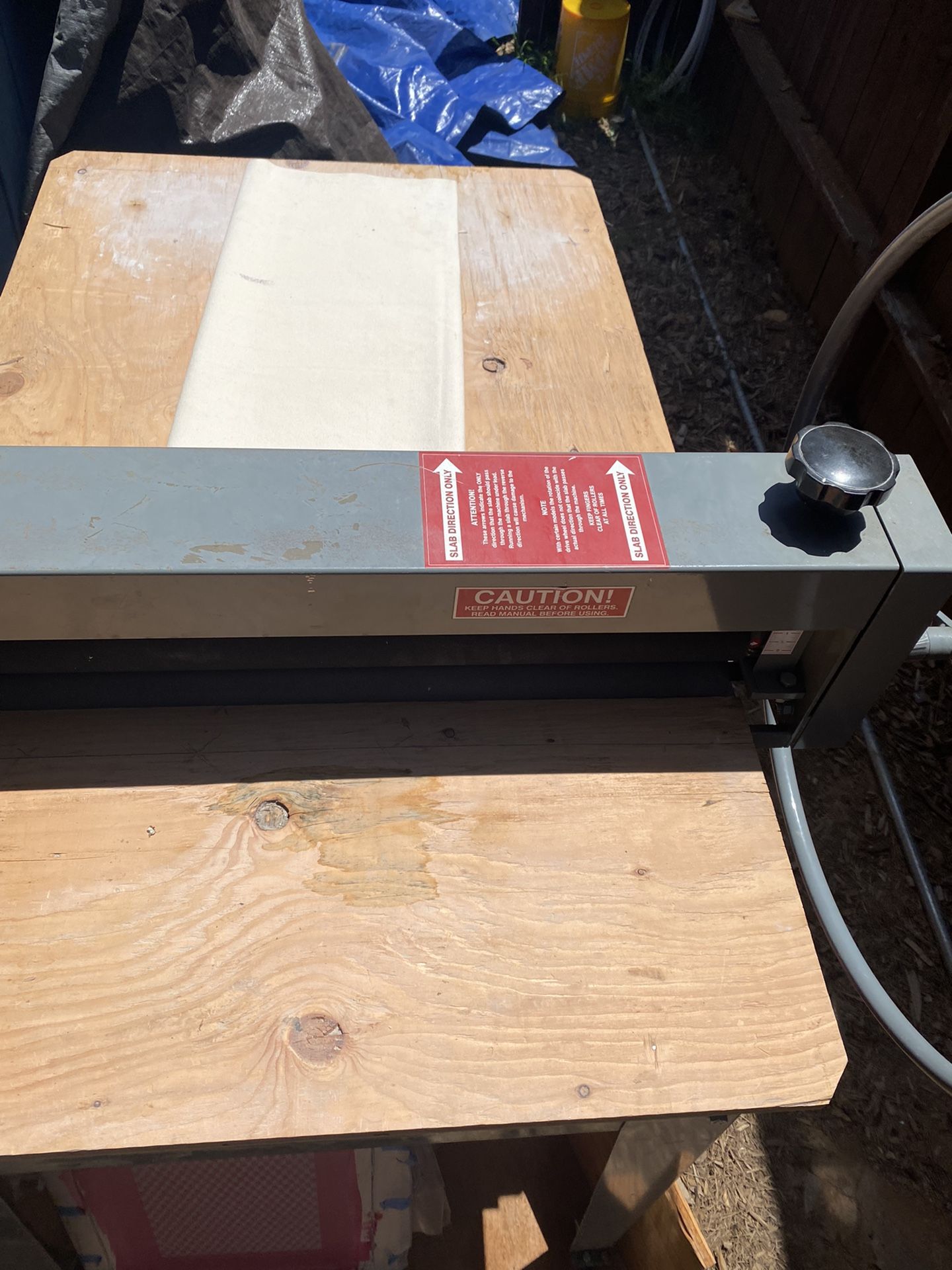 Slab Roller Bailey DRD/II 30 inch wide with table. slabs ceramics pottery art studio hand building