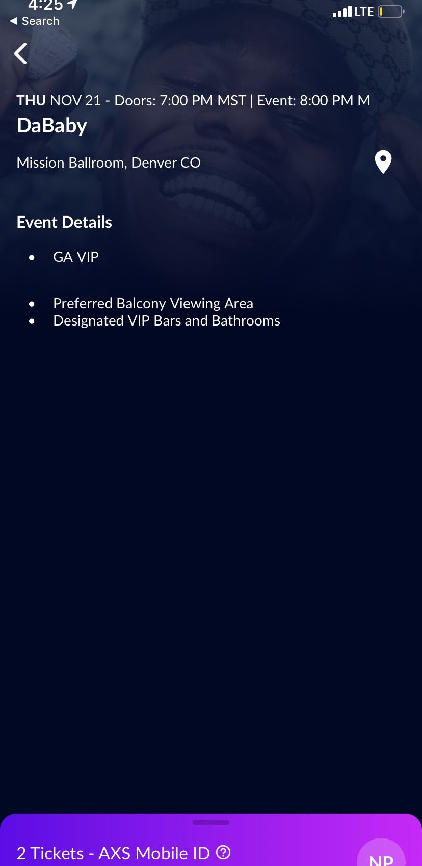 DaBaby VIP Tickets - Denver, CO - November 21