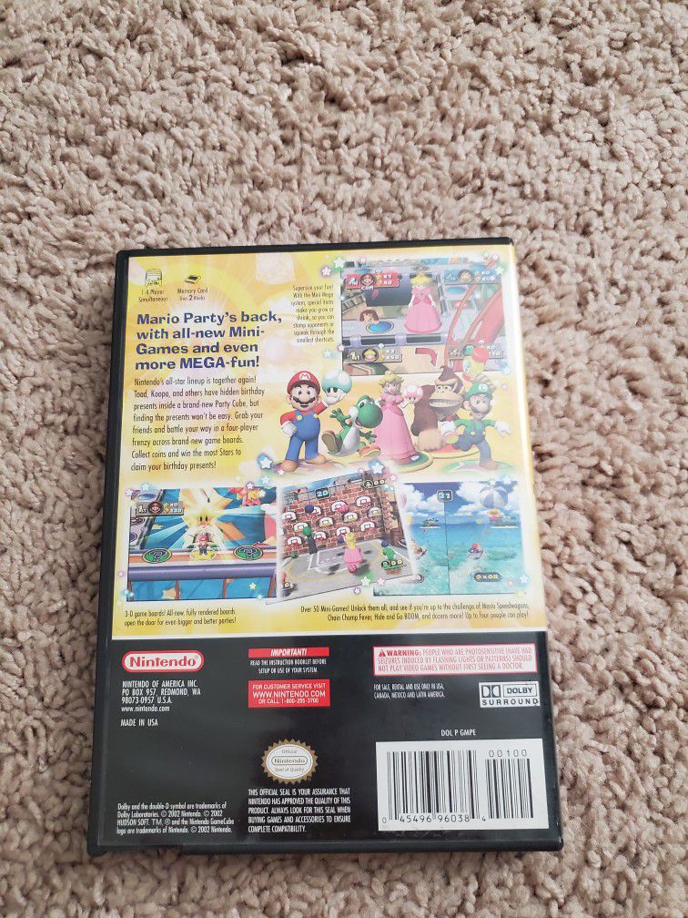 Mario Party 4 Nintendo Gamecube 