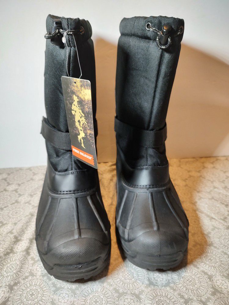 Free Soldier Men's Insulated Waterproof Snow Boots SZ 10