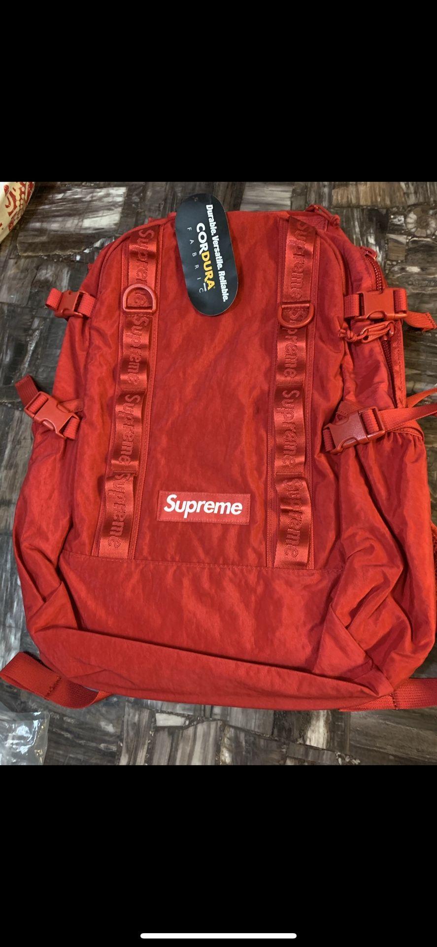 Brand New FW20 Red Backpack 210$ Firm. With Tags. (ordered From Supreme I Have The Email Receipt)