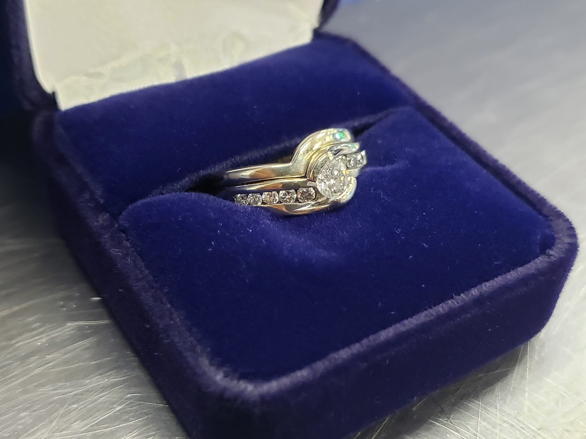 14K W/G Diamond Engagement Ring Approx 1ctw Size 5.5