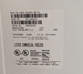 Kenmore Frost Free Commercial Upright Freezer Thumbnail