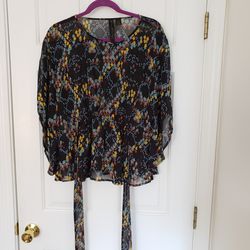 Petticoat Alley Sheer Blouse Size Meduim Thumbnail