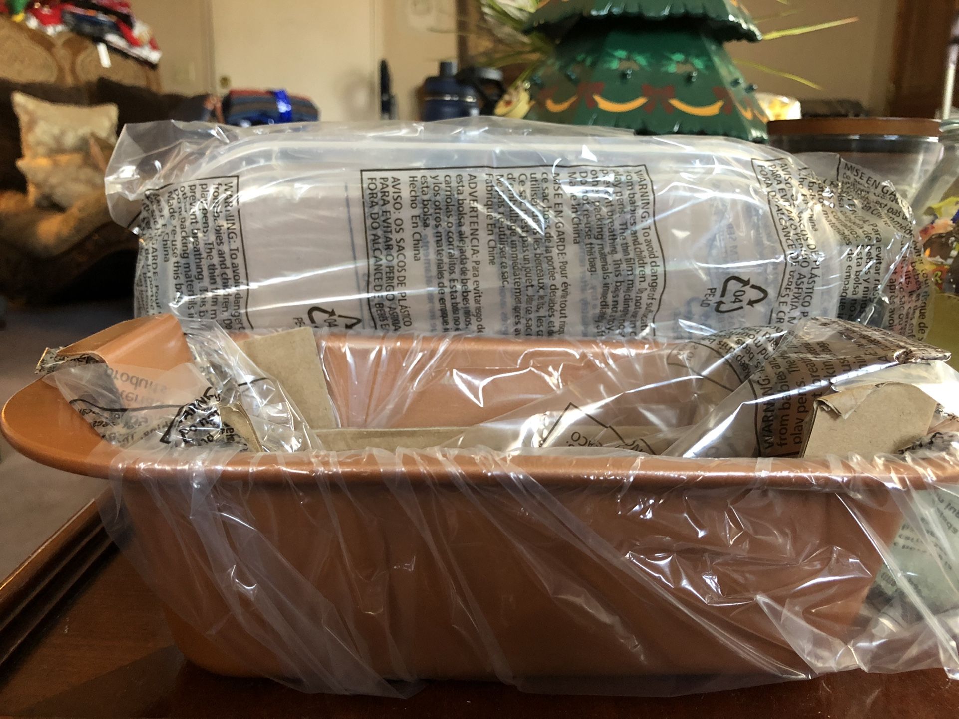 Copper perfect loaf pan new!!!!