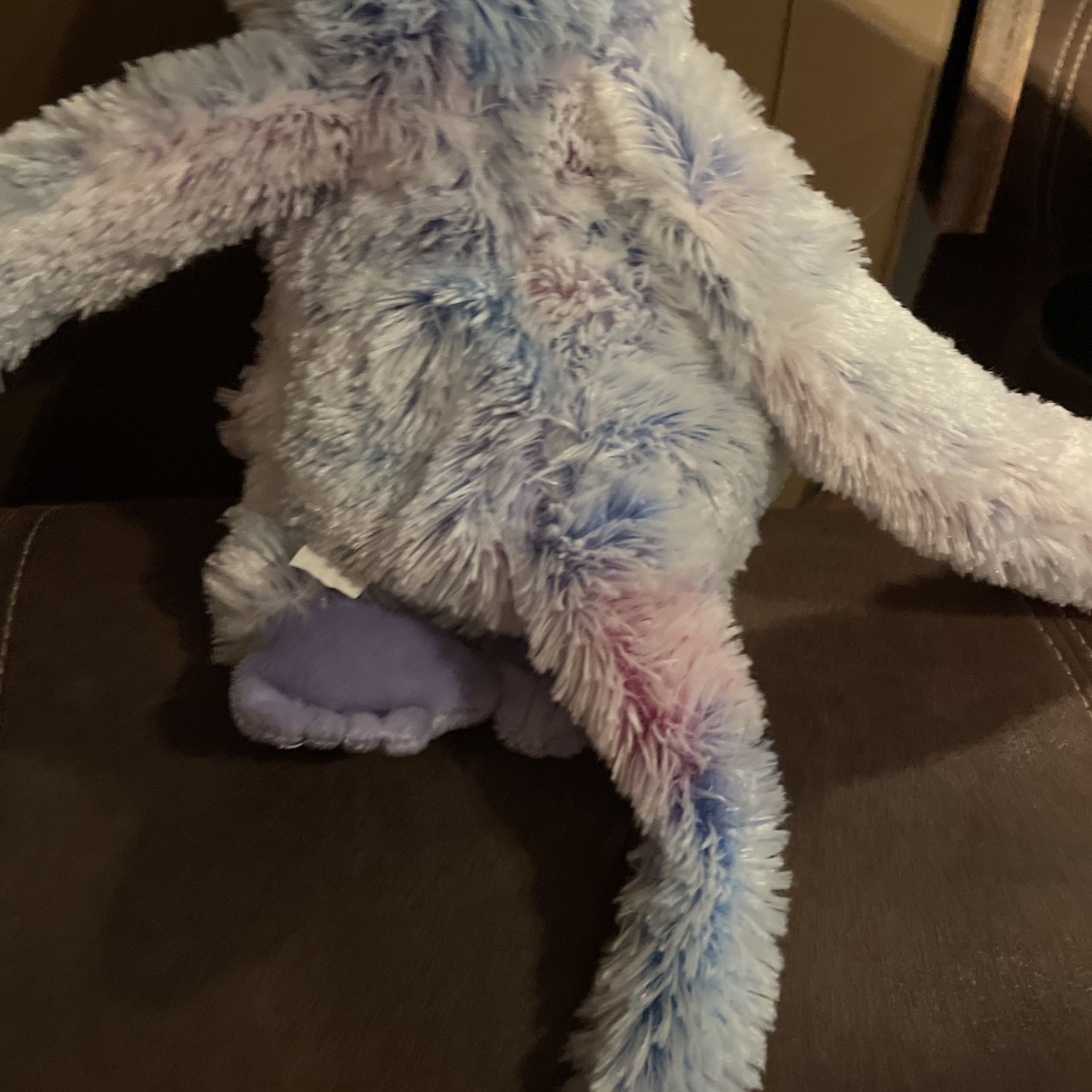 Wishpets Liko Monkey Ape Plush Hanging Purple 11" Long 2002 Stuffed Animal
