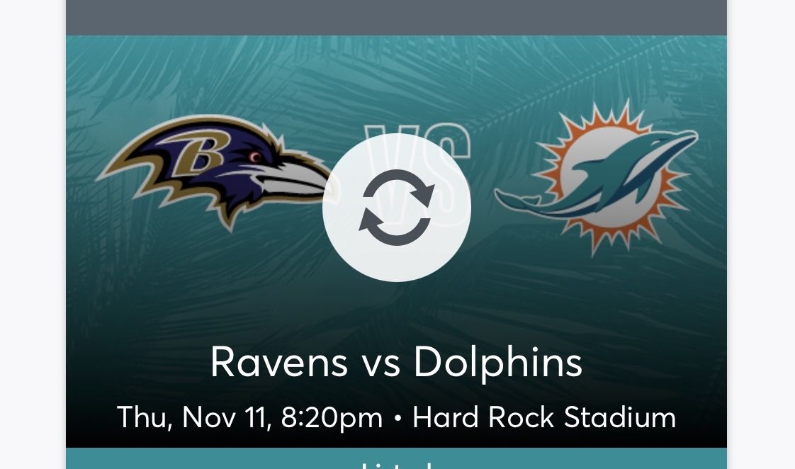 Orange Parking Ravens Dolphins