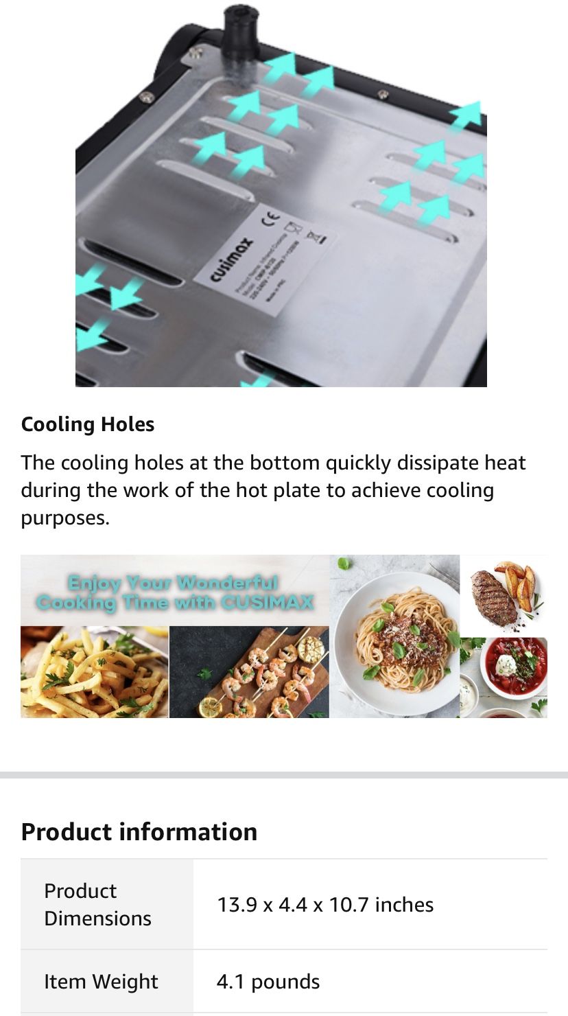 Single Burner 1200W, Infrared Electric Burner, Portable Stove Electric Cooktop, Ceramic Hot Plate, Easy to clean, Compatible with All Cookware