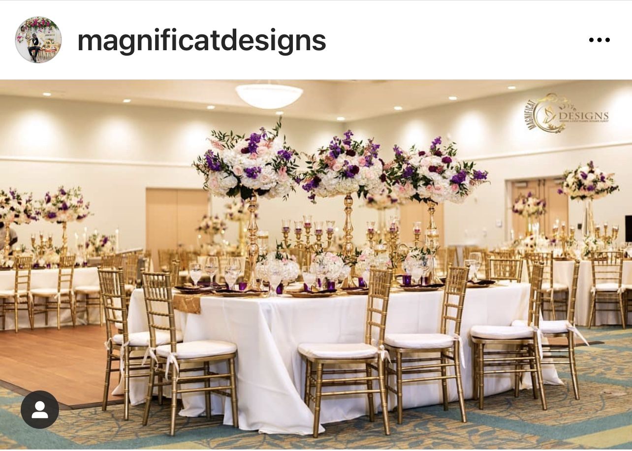 15 Gold Metal Centerpieces