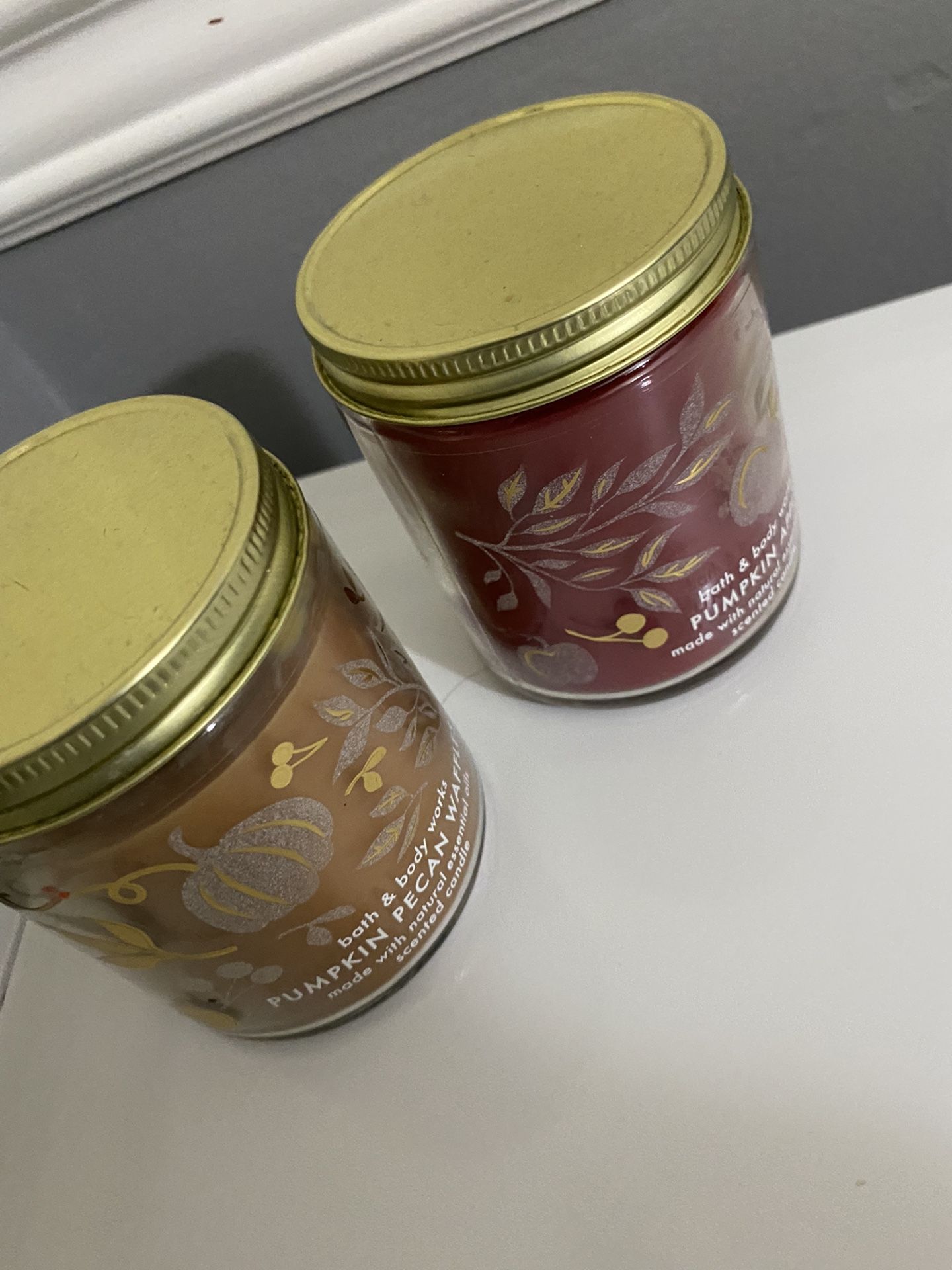 Two Single Wick Bath&bodywork Candles
