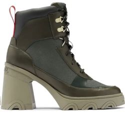 New In Box Sorel Brex Waterproof Heeled Boots Size 8 Thumbnail