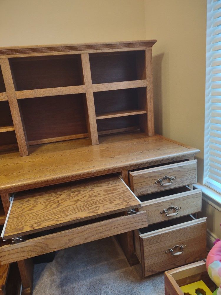 Desk Solid Oak for Home or Office
