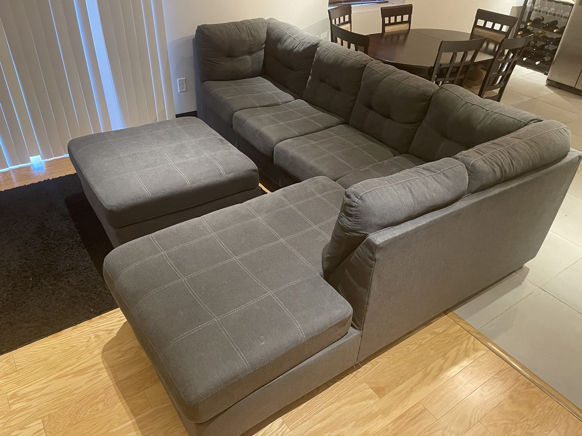 Couch With Matching Ottoman