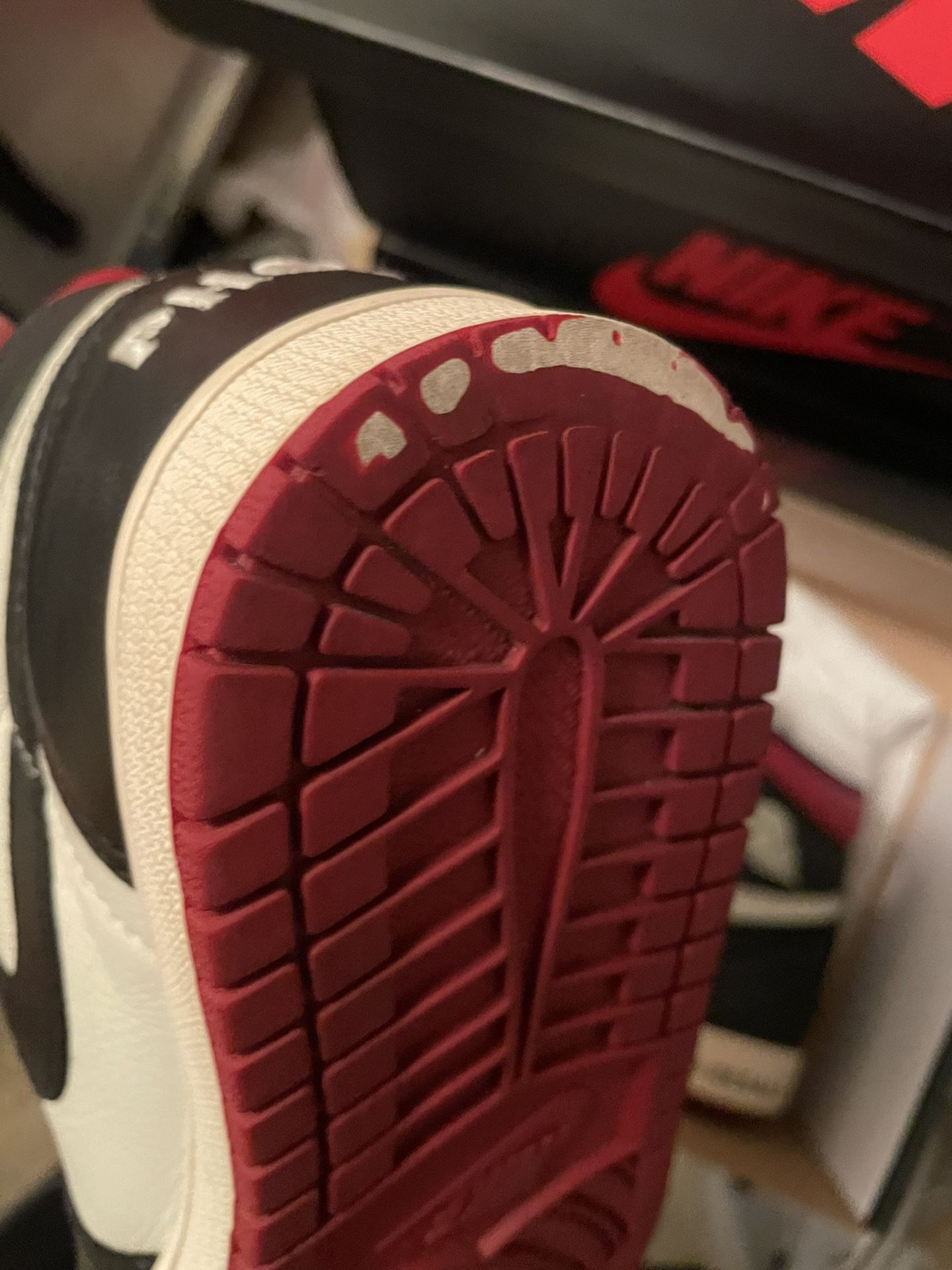 Red Not For Resale Jordan 1 Size 8
