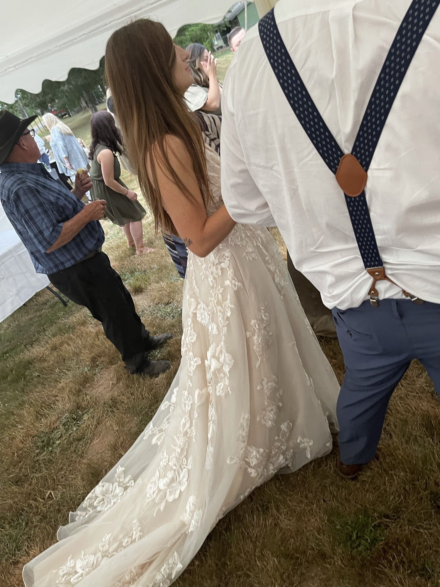 Beautiful Champagne Wedding Dress