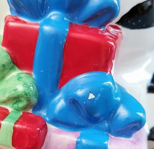 Vintage Christmas Cat Canister