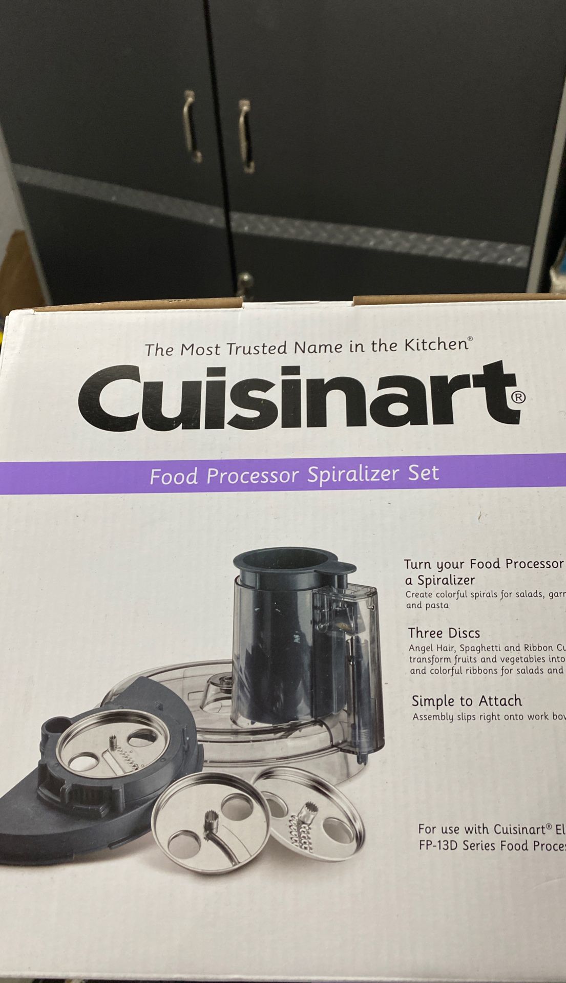 New in Box: Cuisinart Food Processor Spiralizer Set