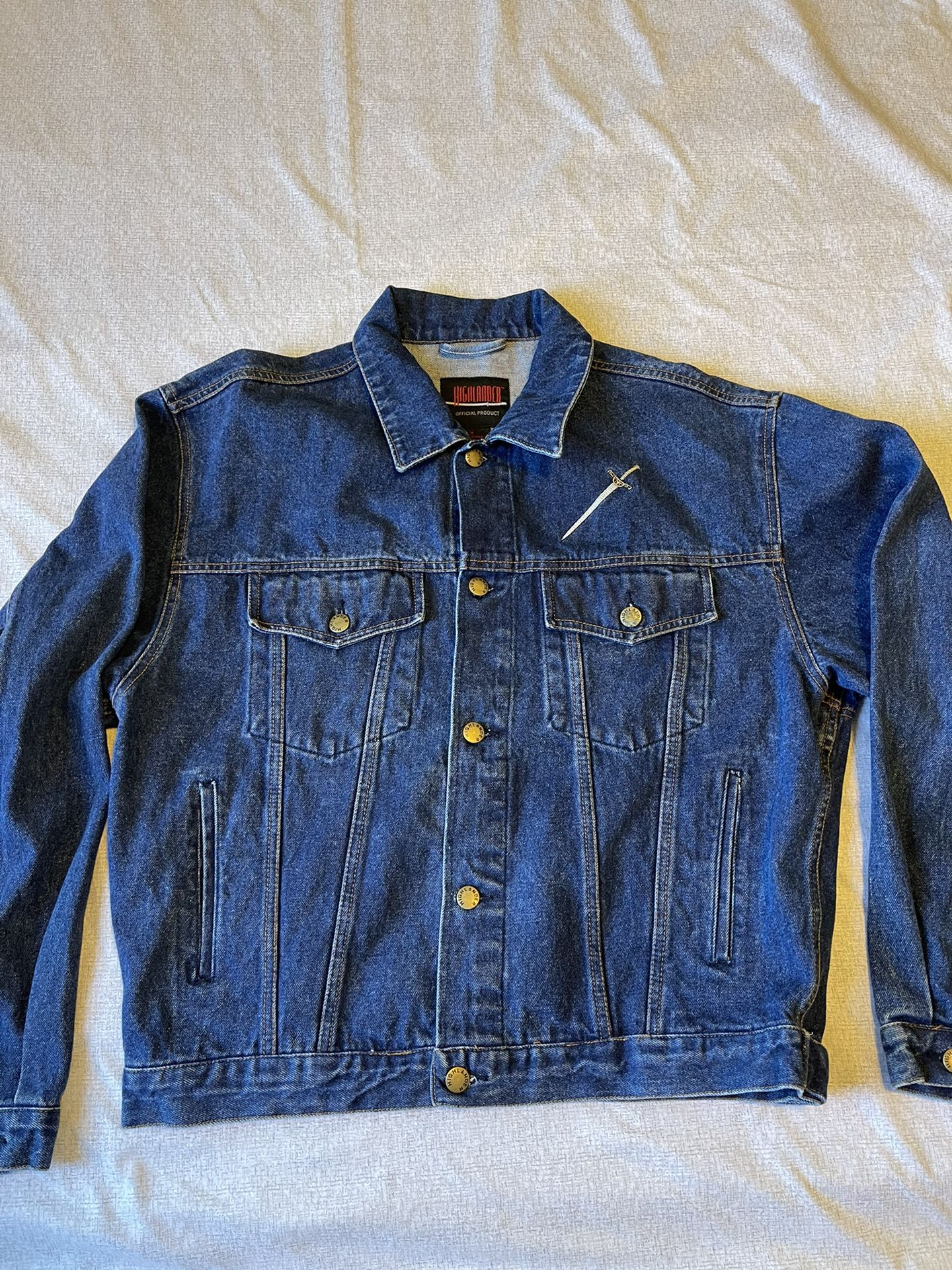 Highlander Size Medium Official Product Promo Denim Jacket Vintage There Can Be