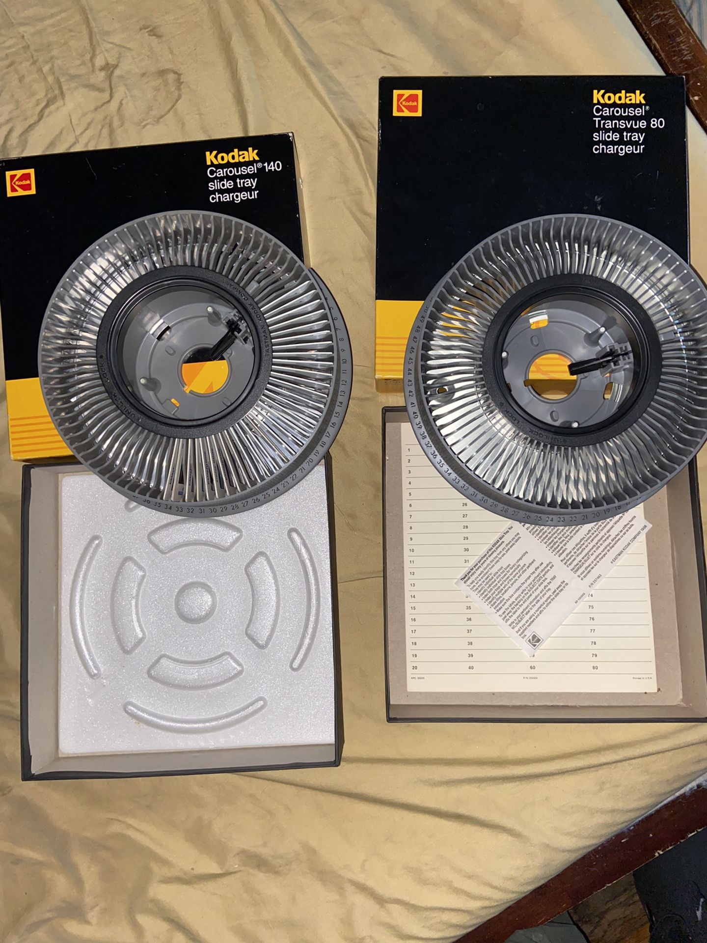 Lot Of Two Kodak Carousel Slide Trays