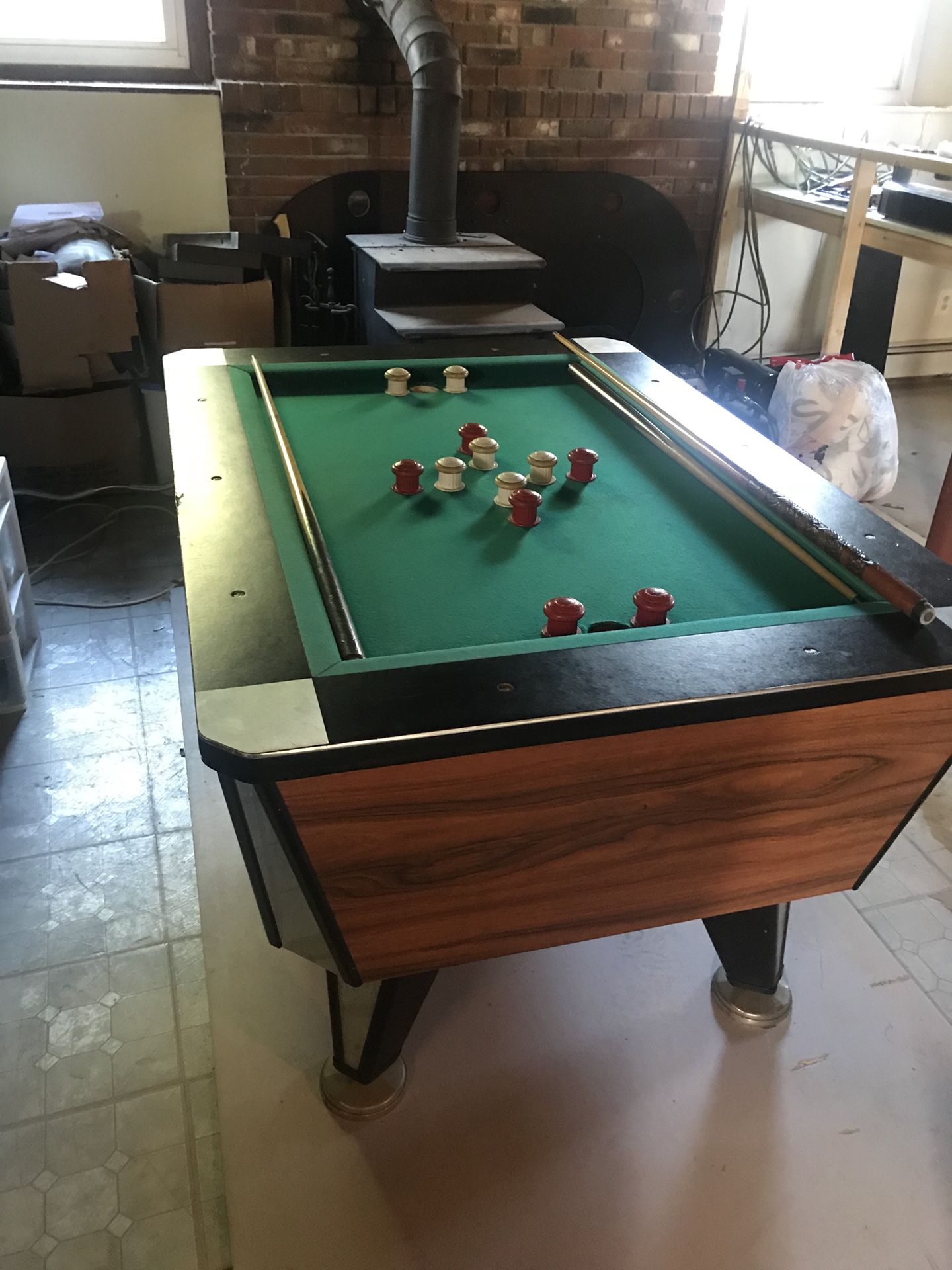 antique valley pool table