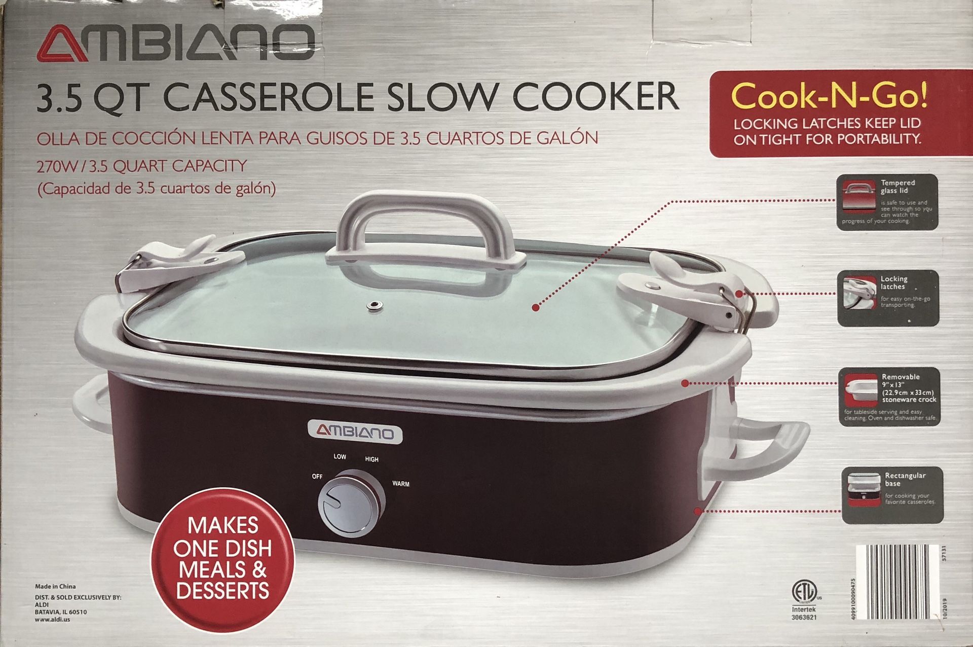BRAND NEW AMBIANO Slow Cooker
