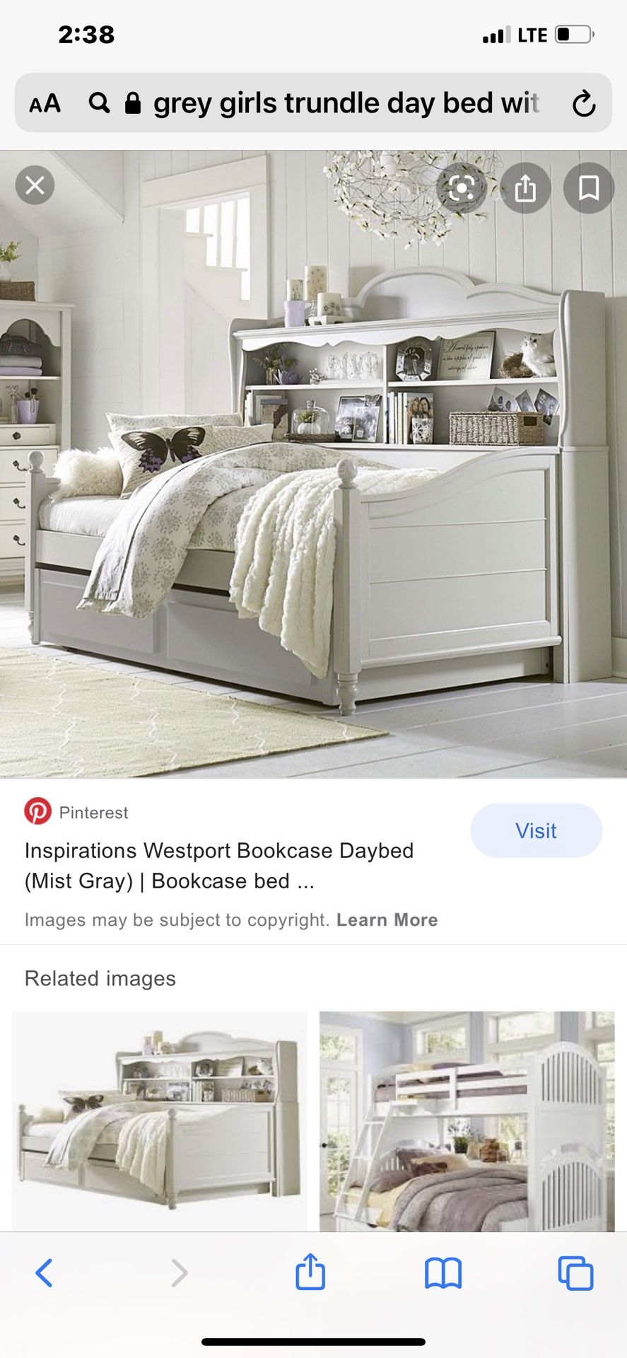 Legacy Classic Kids Girls Day Bed W/ Trundle Insert ~designed by Wendy Bellissimo