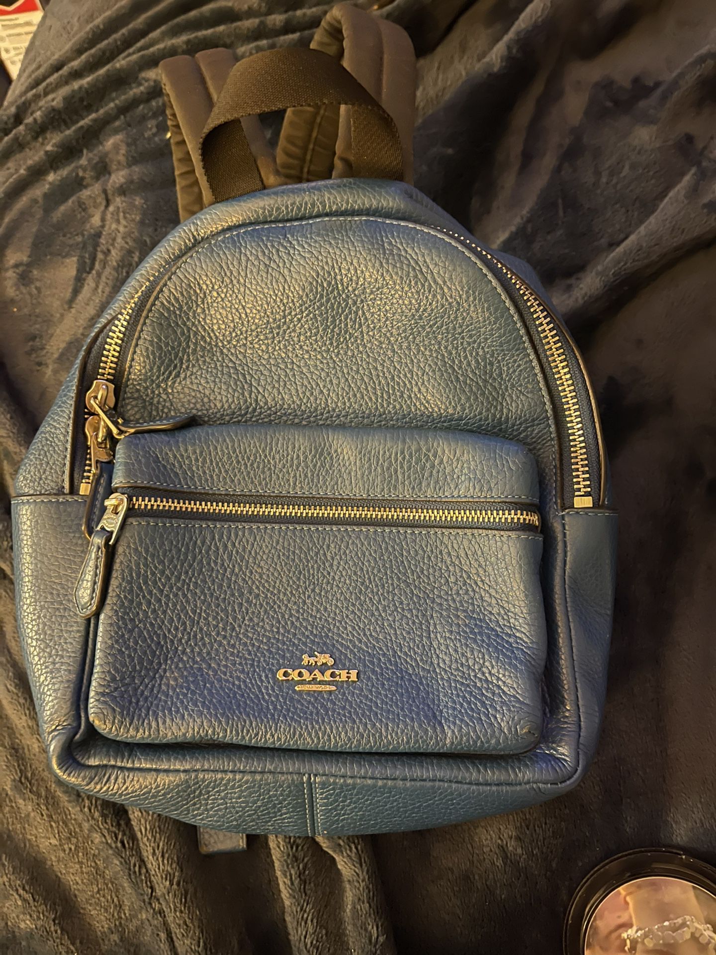 Blue Coach Purse/backpack 