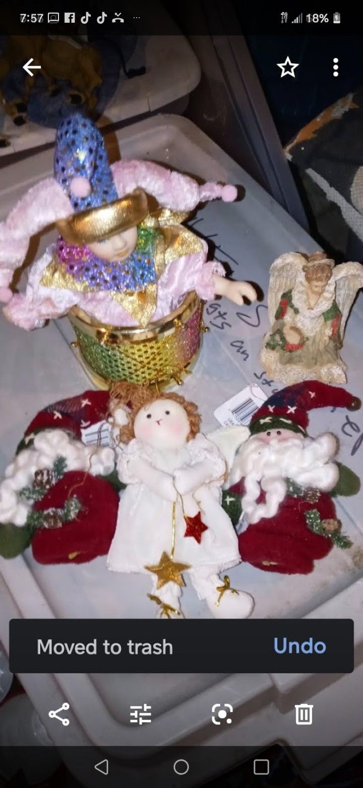 Assorted Christmas decorations
